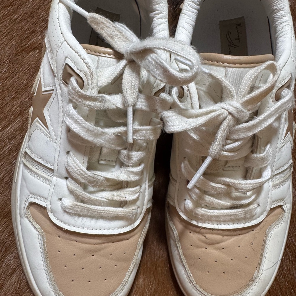 Vintage Havana White and Tan Sneakers